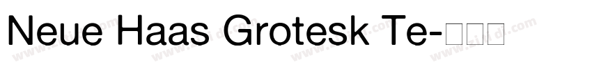 Neue Haas Grotesk Te字体转换